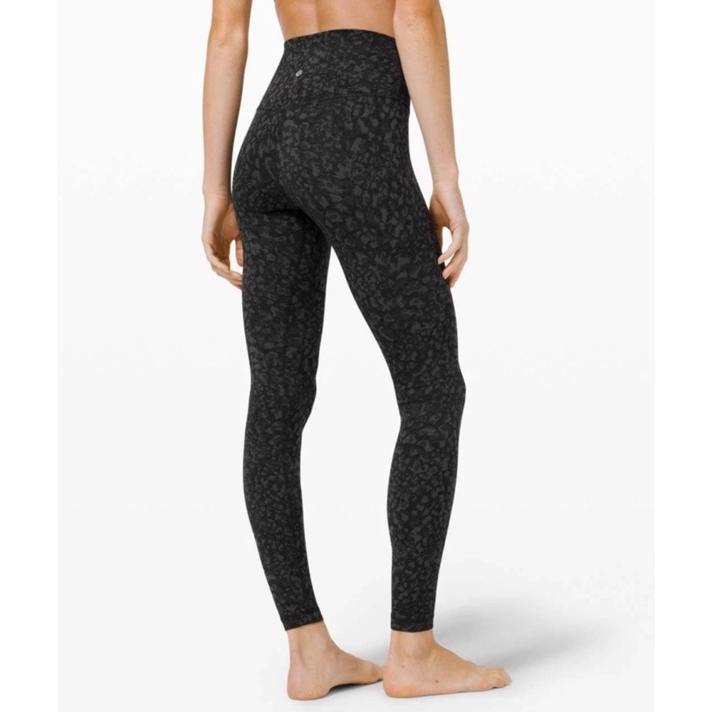 Lululemon Align High Rise Leggings Size 4 Wild Thing Camo Deep Coal Multi Yoga